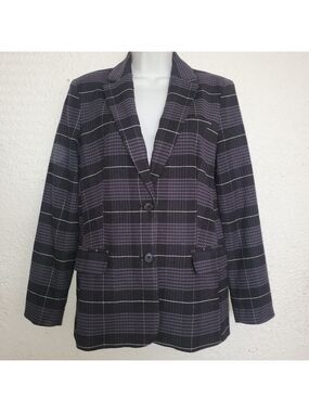 Free Assembly Blazer Womens Black Gray (S)